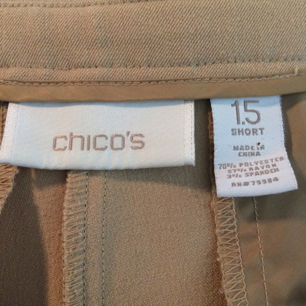 Chico's Tan Wide-Leg Trousers - Picture 5 of 6